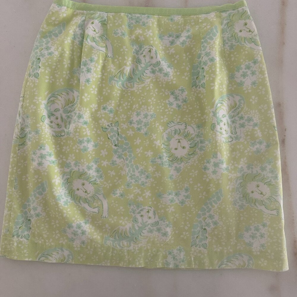 Lilly Pulitzer Lion/Tiger Print Skirt - Size 6